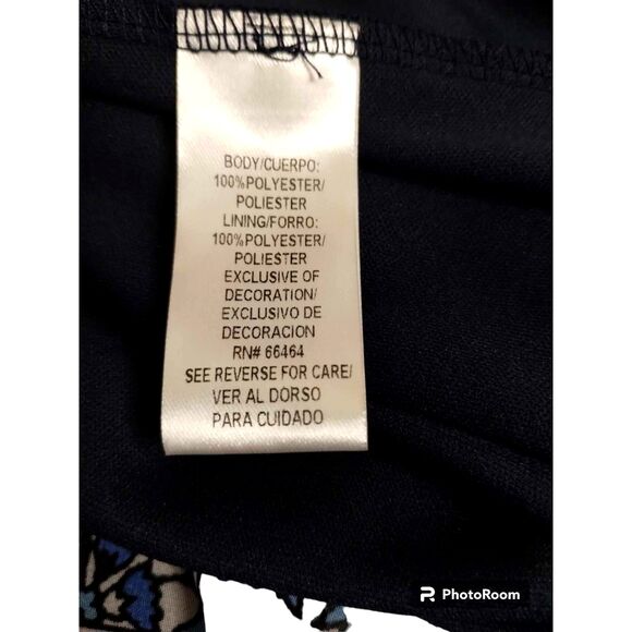 Sandra Darren Multi Colored Floral Sleeveless Maxi Dress Rhinestone Collared 14 - Picture 8 of 10